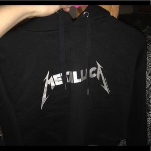 Crop Metallica cropped hoodie